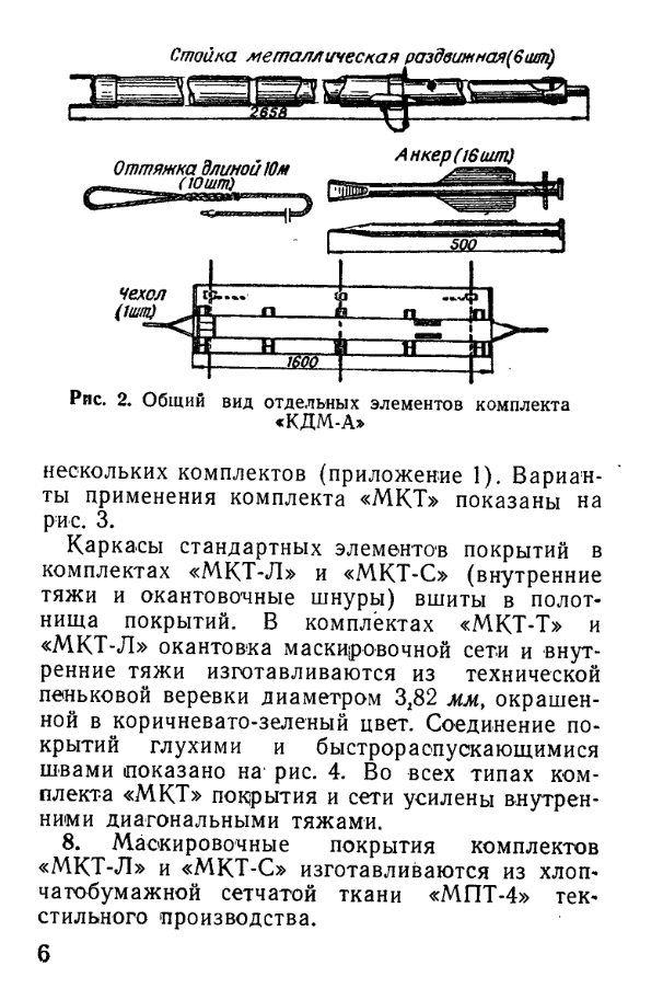 МКТ. Инструкция по применению табельного маскировочного комплекта МКТ. 1963