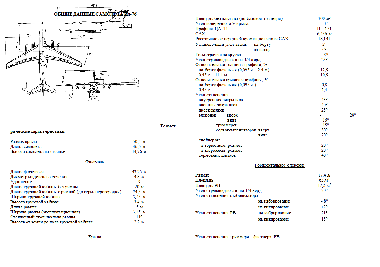 Ил-76. Инструкция по летной эксплуатации самолета Ил-76. На правах рукописи