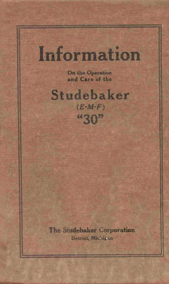 Studebaker E-L-F 30. 1912
