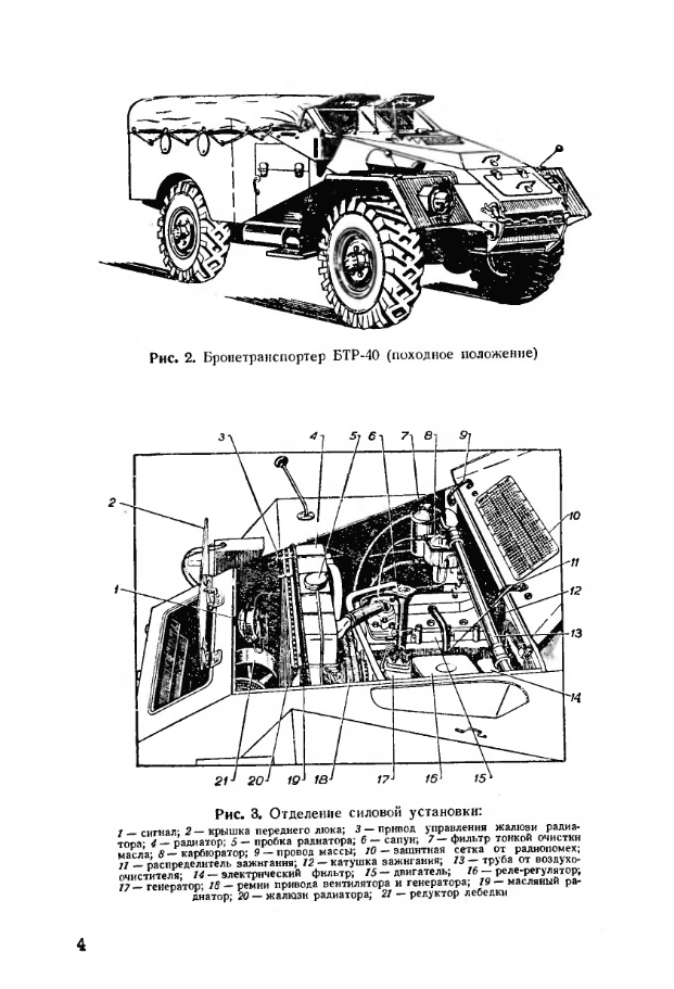 БТР-40. Руководство по материальной части и эксплуатации колесного бронетранспортера БТР-40. 1957