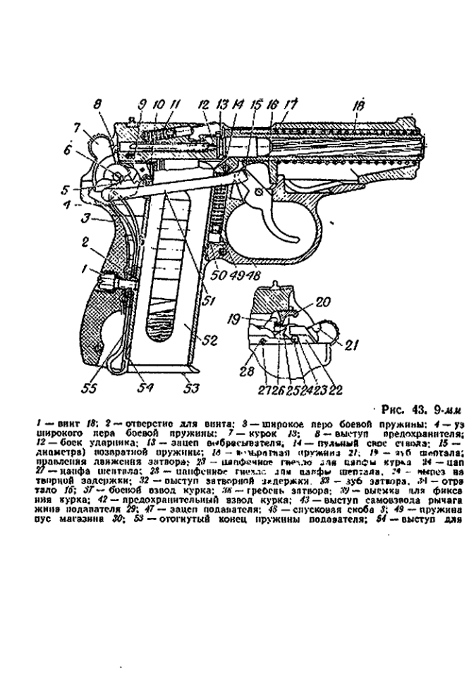 9-мм пистолет Макарова. Руководство по среднему ремонту. 1971