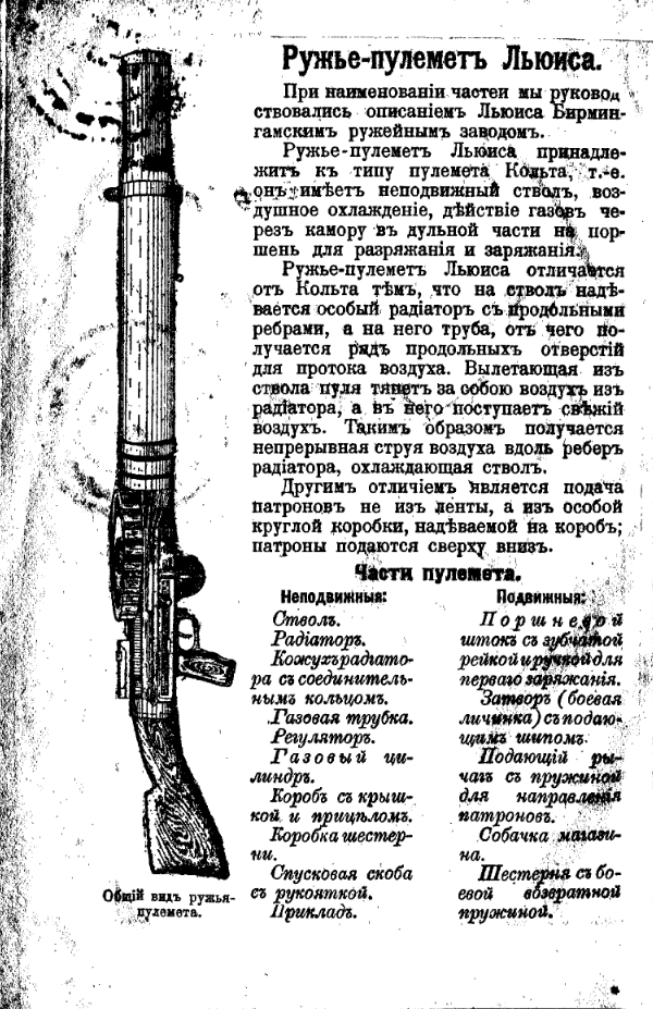 Ружье-пулемет Льюиса. 1918