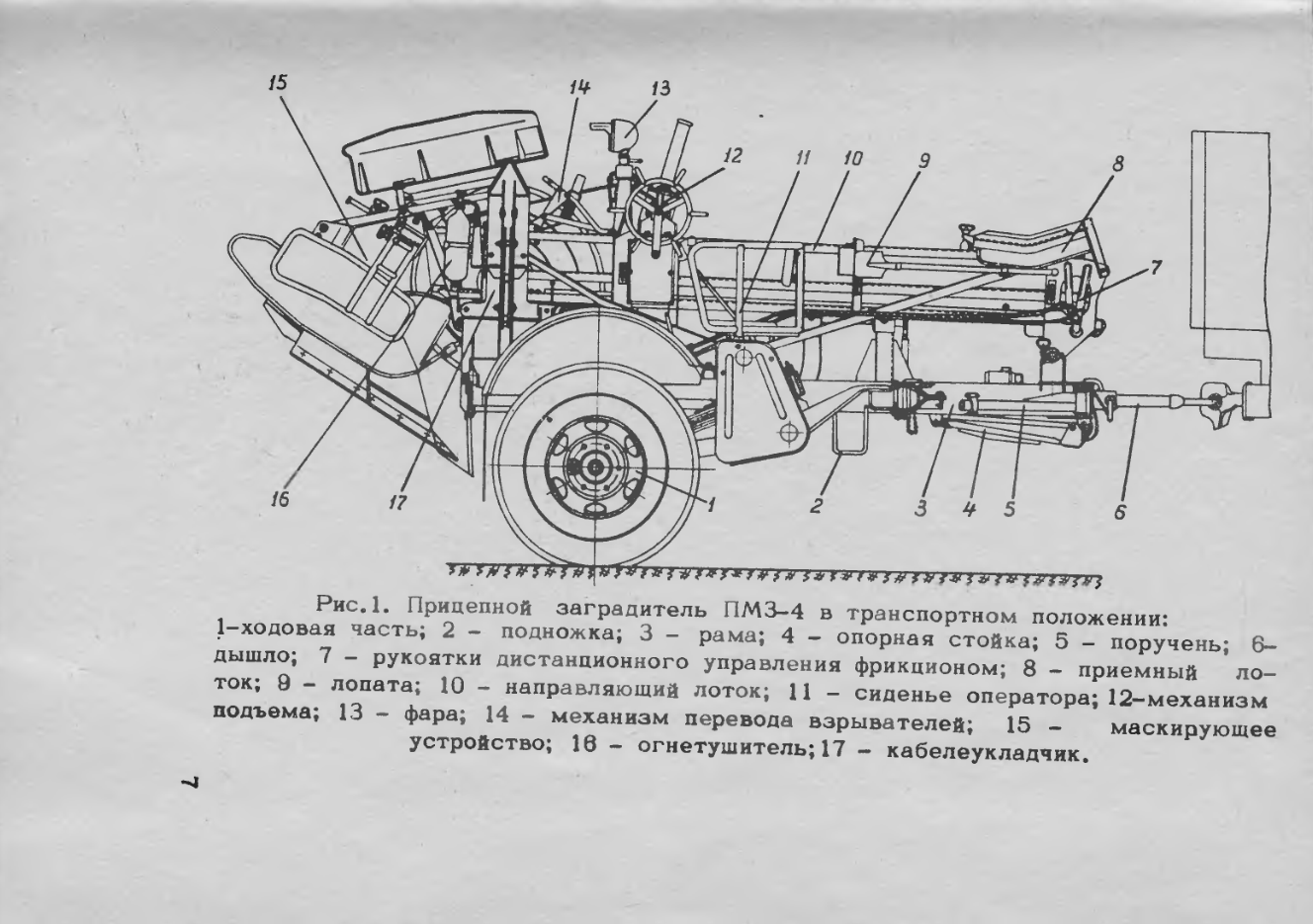 ПМЗ-4. Инструкция по устройству, эксплуатации и применению прицепного минного заградителя ПМЗ-4. 1969