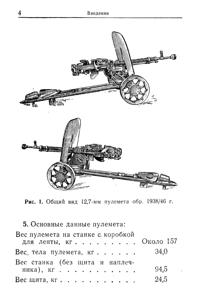 Наставление по стрелковому делу. 12,7-мм пулеметы обр. 1938.46 и 1938 .1971