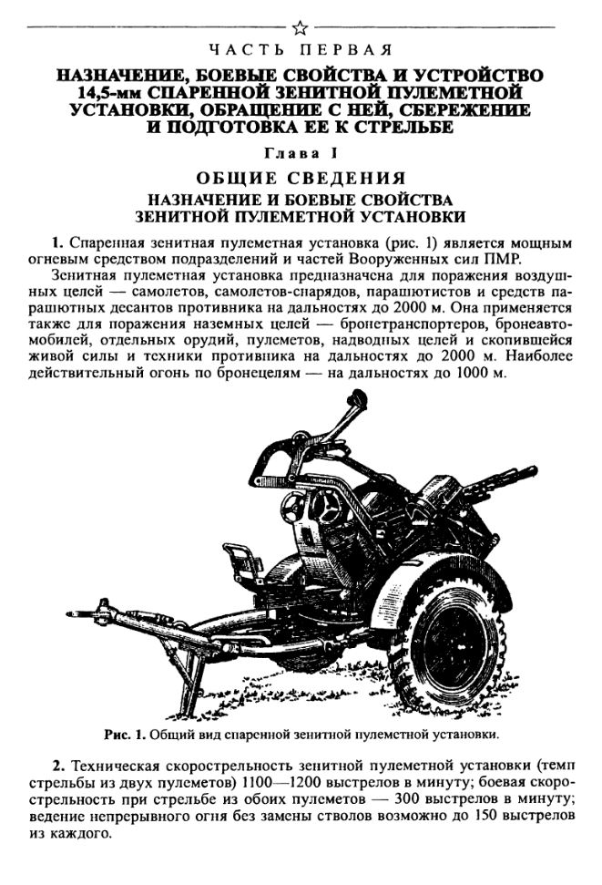 Наставление по стрелковому делу. 14,5-мм ЗПУ-2