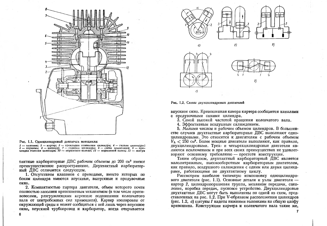 Двухтактные карбюраторные двигатели внутреннего сгорания. 1990