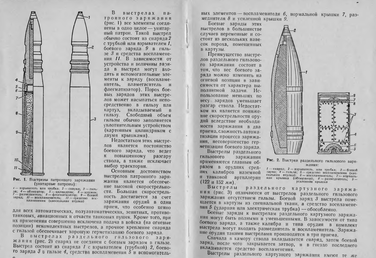 Боеприпасы наземной артиллерии . Учебник. Часть 1. 1970